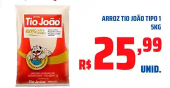 Tatico Arroz tio joão tipo 1 5kg oferta
