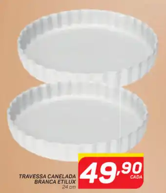 GBarbosa Travessa Canelada Branca Etilux oferta