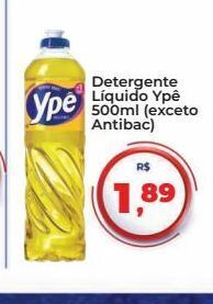 Detergente líquido ypê 500ml (exceto antibac)