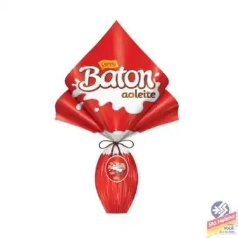 Supermercados Santa Helena Ovo pascoa garoto baton leite 204g oferta