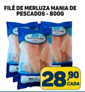 Dom Atacadista Filé de Merluza Mania de Pescados 800g oferta