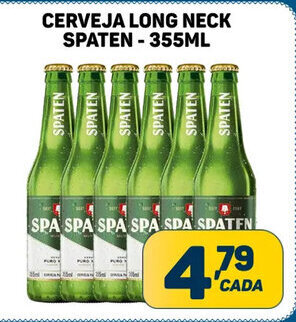 Dom Atacadista Cerveja Long neck Spaten 355ml oferta