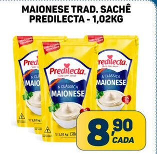 Dom Atacadista Maionese Trad. Sachê Predilecta 1.02kg oferta