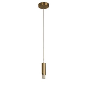 Leroy Merlin Pendente tubo com led metal dourado pupuhi inspire oferta