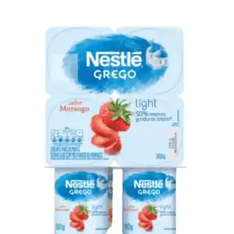 Super Lagoa Iogurte nestle grego light morango 360g oferta