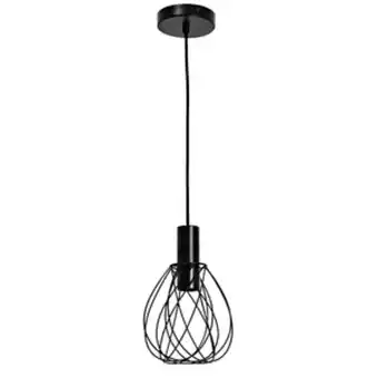 Leroy Merlin Pendente aramado 1 lâmpada metal preto merone inspire oferta