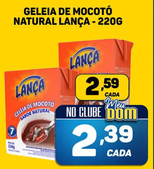 Dom Atacadista Geleia de Mocotó Natural Lança 220g oferta