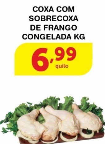 Roldão Coxa com sobrecoxa de frango congelada kg oferta