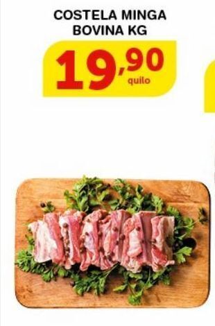 Roldão Costela minga bovina kg oferta