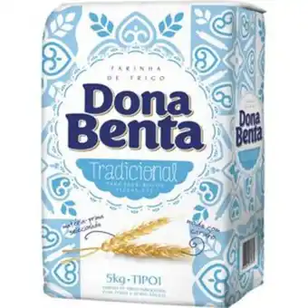 Arena Atacado Farinha de trigo dona benta embalagem tradicional papel 5kg oferta