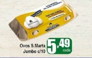 Higa's Supermercado Ovos S.Marta Jumbo c/10 oferta