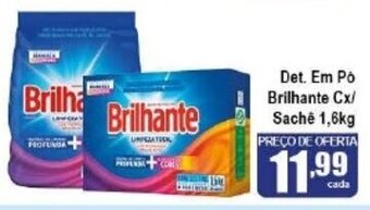 Higa's Supermercado Det. em po Brilhante Cx/ Sache 1.6kg oferta