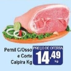 Higa's Supermercado Pernil c/Osso e Corte Caipira 1kg oferta