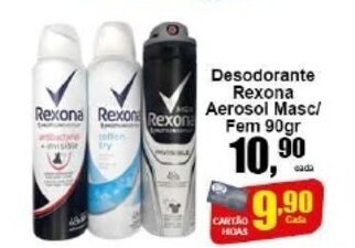 Higa's Supermercado Desodorante Rexona Aerosol Masc/ Fem 90g oferta