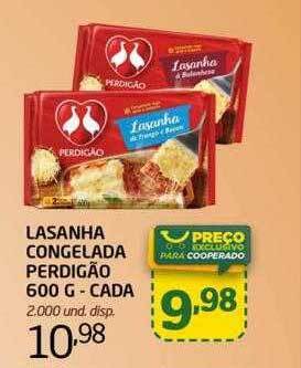 Cooper Lasanha congelada perdigão oferta
