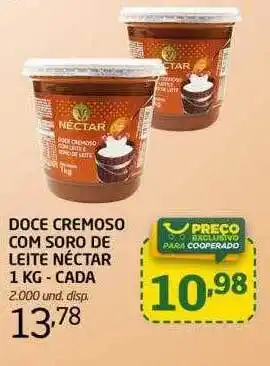 Cooper Doce cremoso com soro de leite néctar oferta