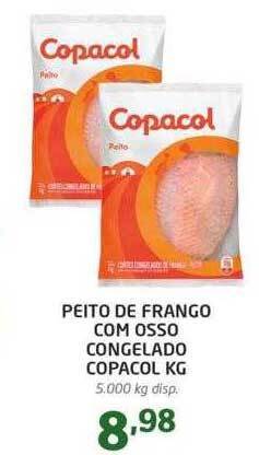 Cooper Peito de frango com osso congelado copacol kg oferta
