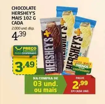Cooper Chocolate hershey's mais cada oferta