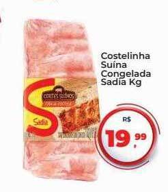 Tonin Superatacado Costelinha suina congelada sadia kg oferta