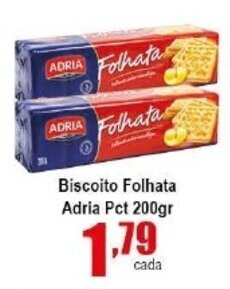 Higa's Supermercado Biscoito Folhata Adria pct 200g oferta