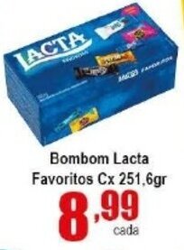 Higa's Supermercado Bombom Lacta Favoritos cx 251.6g oferta