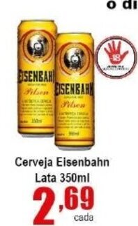 Higa's Supermercado Cerveja Eisenbahn lata 350ml oferta
