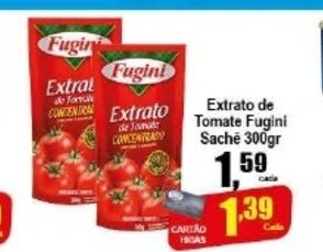 Higa's Supermercado Extrato de Tomate Fugini sache 300g oferta