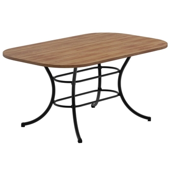 Benoit Mesa carraro 1547 retangular pintura preto fosco com tampo mdp oferta