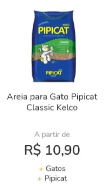 Cobasi Areia para Gato Pipicat Classic Kelco oferta
