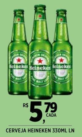 DB Supermercados Cerveja heineken 330ml oferta