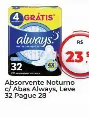 Tonin Superatacado Absorvente noturno c/ abas always, leve 32 pague 28 oferta