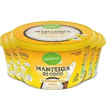 Pão de Açúcar Kit 5 manteiga de coco qualicoco 200g natural com sal oferta