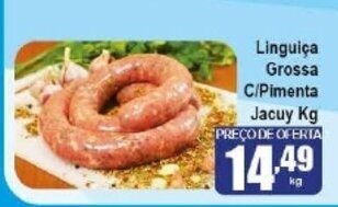 Higa's Supermercado Linguica Grossa c/Pimenta Jacuy 1kg oferta