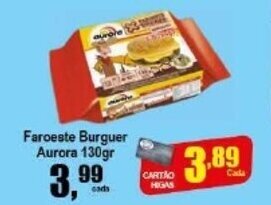 Faroeste Burguer Aurora 130g