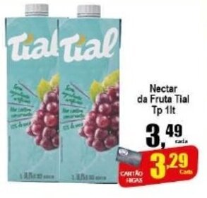 Higa's Supermercado Nectar Da Fruta Tial tp 1L oferta