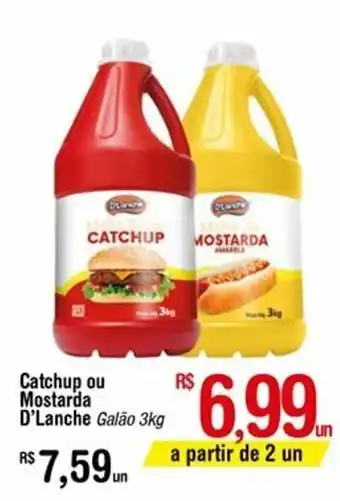 Fort Atacadista Catchup ou Mostarda D'lanche 3kg oferta