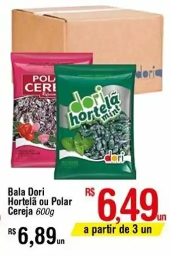 Bala Dori Hortela ou Polar Cereja 600g