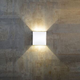 Arandela led luz amarela plástico ip65 branco brisa inspire