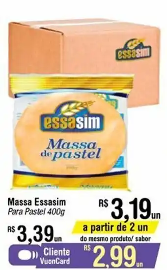 Fort Atacadista Massa Essasim 400g oferta