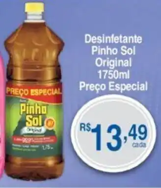 Fort Atacadista Desinfetante Pinho Sol original 1750ml oferta