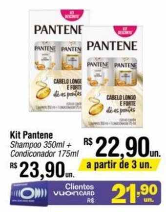 Fort Atacadista Kit Pantene Shampoo 350ml + Condicionador 175ml oferta