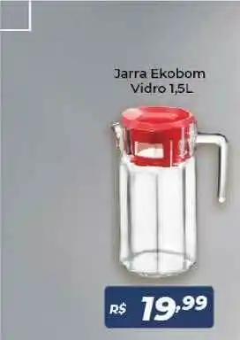 Atakarejo Jarra Ekobom Vidro 1.5L oferta