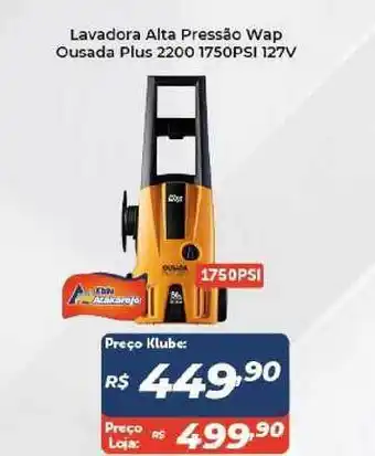 Lavadora Alta Pressão Wap Ousada Plus 2200 1750psi 127v