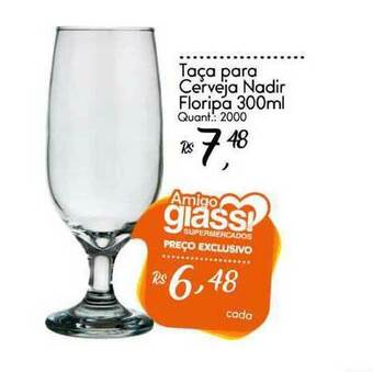 Giassi Supermercados Taça Para Cerveja Nadir Floripa 300ml oferta