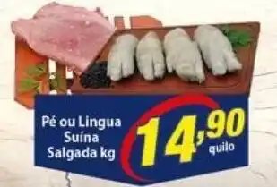 Pe ou Lingua Suina Salgada 1kg