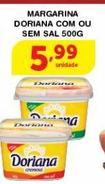 Roldão Margarina doriana com ou sem sal 500g oferta