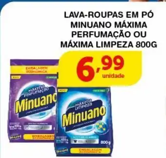 Roldão Lava-roupas em pó minuano máxima perfumação ou máxima limpeza 800g oferta