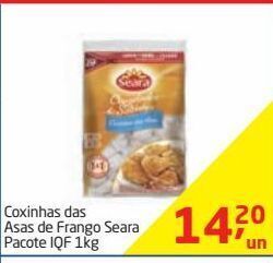 Tenda Atacado Coxinhas das asas de frango seara 1kg oferta