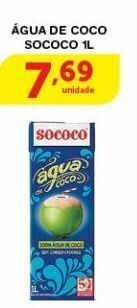 Roldão Água de coco sococo 1l oferta