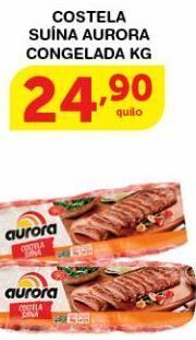 Roldão Costela suína aurora congelada kg oferta
